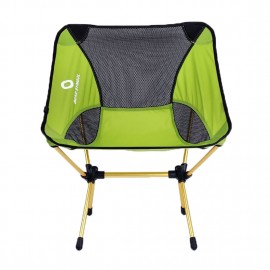 BEAR SYMBOL Self-Driving Travel Folding Chairs BS-YZ9012 Green Cover Golden Shelf