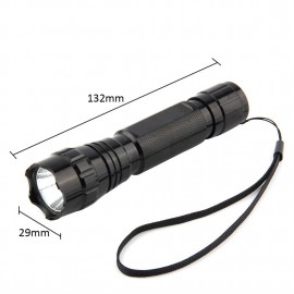 XML-T6 LED 2000LM Tactical Flashlight Torch Light With Mount Remote Switch