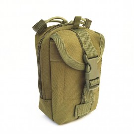 Small Tactical Bag Zipper Nylon Waist Pack Outdoor Sports Backpack Attachment