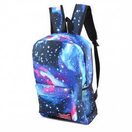 Galaxy Starry Sky Pattern Unisex Travel Backpack Canvas School Bag Rucksack