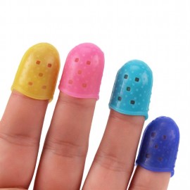 4 in 1 Guitar Fingerstall Silicone Left Hand Finger Guard Fingertip Protecting