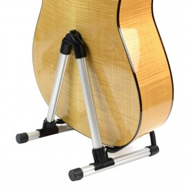Folding Electric Acoustic Bass Guitar Stand A Frame Floor Rack Holder