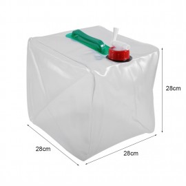 20L Portable Foldable Water Storage Bag PVC Double Handle Super Large Capacity