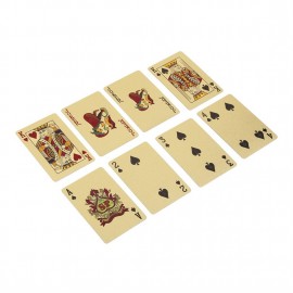 Poker Cards PET/PVC Waterproof Luxury Foil Plated Playing Cards Party Games