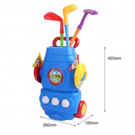 Golf Toy Set With Three Balls Casual Developmental Toys Golfer for Children