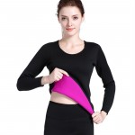 Long Sleeve Neoprene Hot Sweat Body Shaper Woman Shirt Sports Clothing Tops