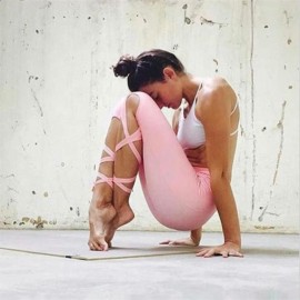 Unique Design Bandage Women Fitness Sports Running Gym Yoga Pants Leggings