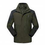 Unisex 3-Layer Inner Fleece Jacket Outdoor Waterproof Sport Warm Coat+Sweater