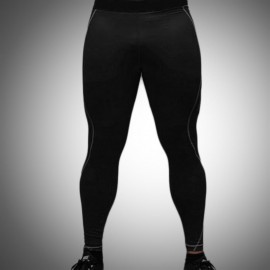 Men Tight Slim Running Fitness Sport Pants Long Leggings Trousers Quick Drying
